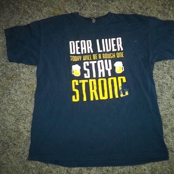 ADULT HUMOR SHORT SLEEVE T SHIRT BLUE BEER FUNNY GRAPHIC TEE-MENS SIZE XL - Picture 2 of 4